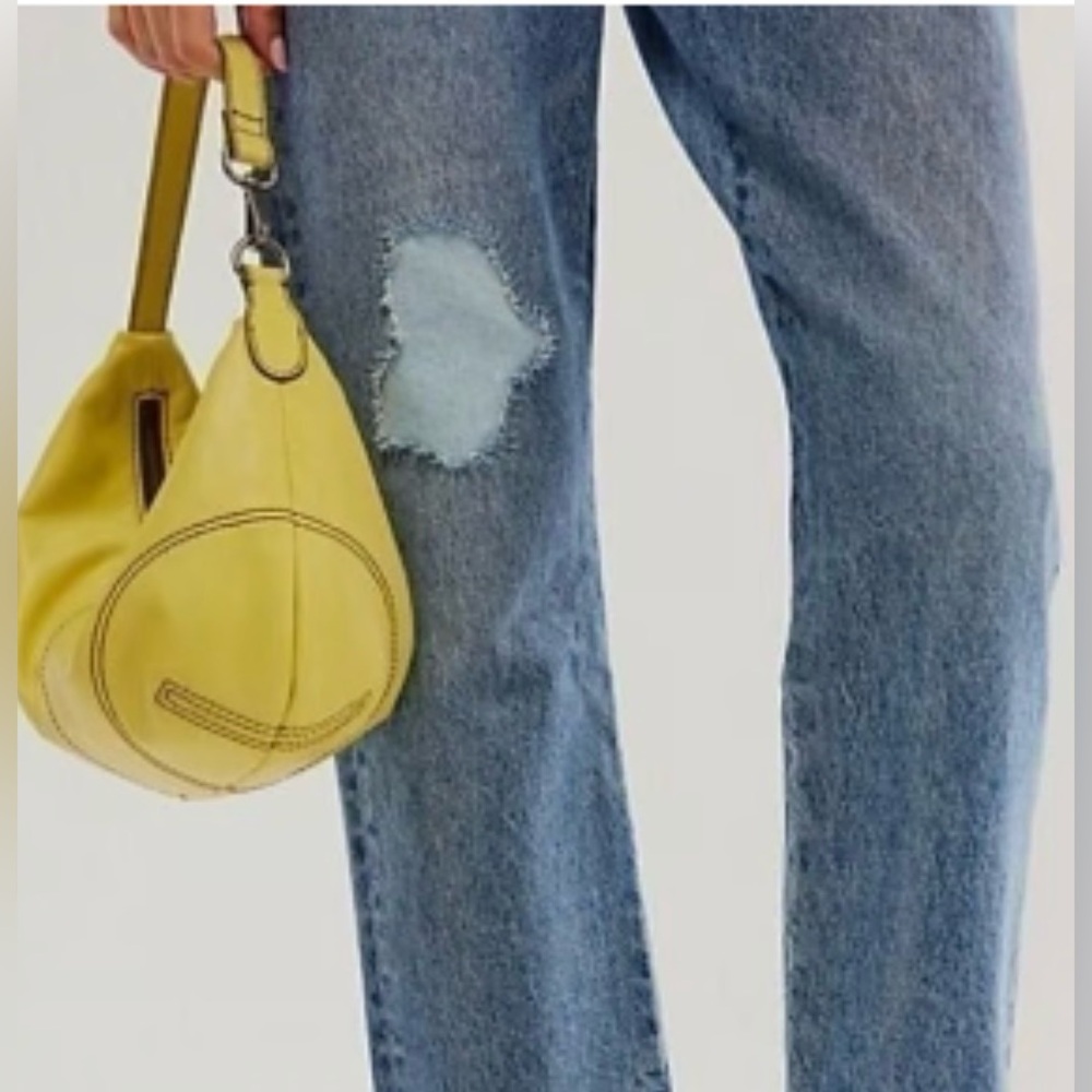 🌝🌝Free People Yellow Hobo/Clutch Bag - NWT🌻🌻 - Picture 2 of 10